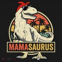 Mamasaurus T Rex Dinosaur Mama Saurus Family Matching Gift Ornament thumb 1
