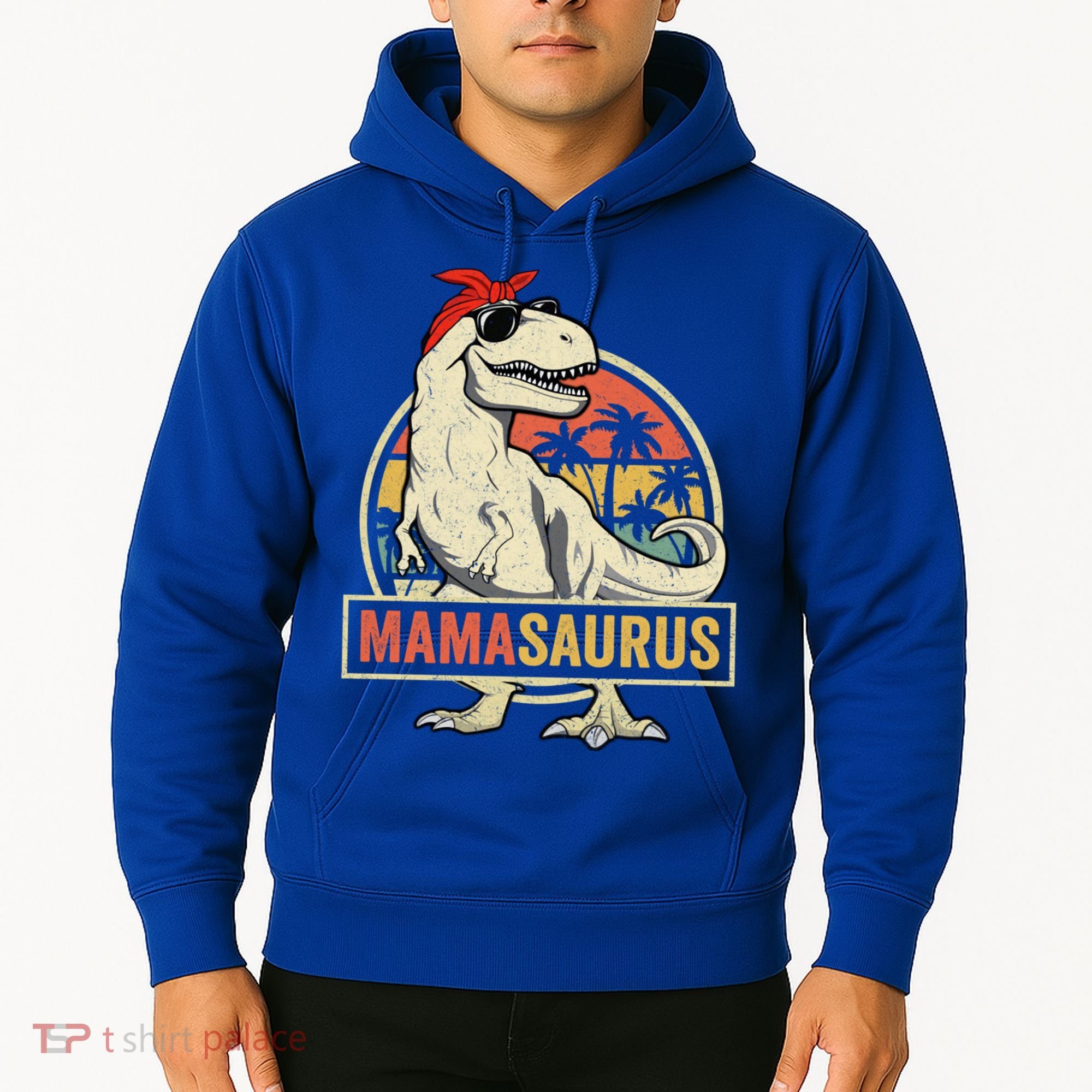 Mamasaurus T Rex Dinosaur Mama Saurus Family Matching Gift Hoodie