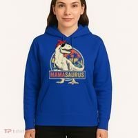 Mamasaurus T Rex Dinosaur Mama Saurus Family Matching Gift Hoodie thumb 5
