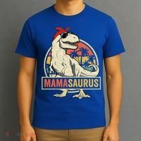 Mamasaurus T Rex Dinosaur Mama Saurus Family Matching Gift T-Shirt thumb 3