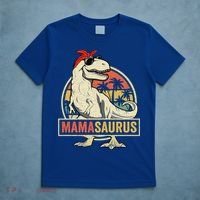 Mamasaurus T Rex Dinosaur Mama Saurus Family Matching Gift T-Shirt thumb 5