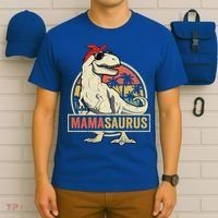 Mamasaurus T Rex Dinosaur Mama Saurus Family Matching Gift T-Shirt thumb 6