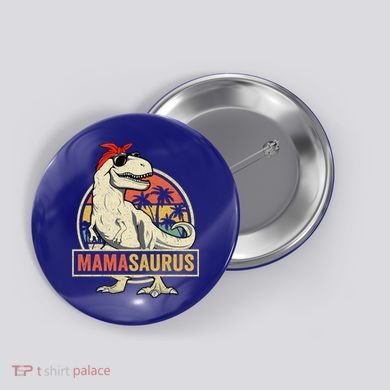 Mamasaurus T Rex Dinosaur Mama Saurus Family Matching Gift Button