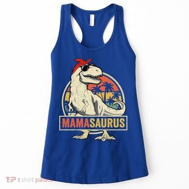 Mamasaurus T Rex Dinosaur Mama Saurus Family Matching Gift Women's Tank Top