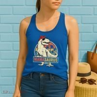 Mamasaurus T Rex Dinosaur Mama Saurus Family Matching Gift Women's Tank Top thumb 2