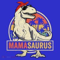 Mamasaurus T Rex Dinosaur Mama Saurus Family Matching Gift Baby Bodysuit thumb 2