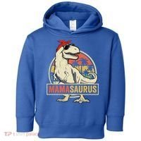 Mamasaurus T Rex Dinosaur Mama Saurus Family Matching Gift Toddler Hoodie thumb 0