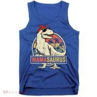 Mamasaurus T Rex Dinosaur Mama Saurus Family Matching Gift Tank Top thumb 0
