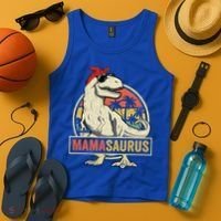 Mamasaurus T Rex Dinosaur Mama Saurus Family Matching Gift Tank Top thumb 4