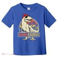 Mamasaurus T Rex Dinosaur Mama Saurus Family Matching Gift Toddler T-Shirt thumb 0