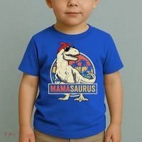 Mamasaurus T Rex Dinosaur Mama Saurus Family Matching Gift Toddler T-Shirt thumb 2