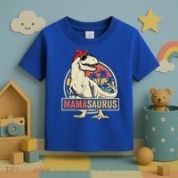Mamasaurus T Rex Dinosaur Mama Saurus Family Matching Gift Toddler T-Shirt thumb 3