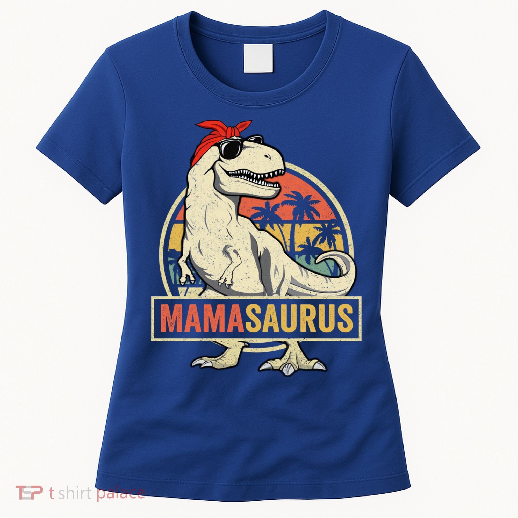 Mamasaurus T Rex Dinosaur Mama Saurus Family Matching Gift Women's T-Shirt