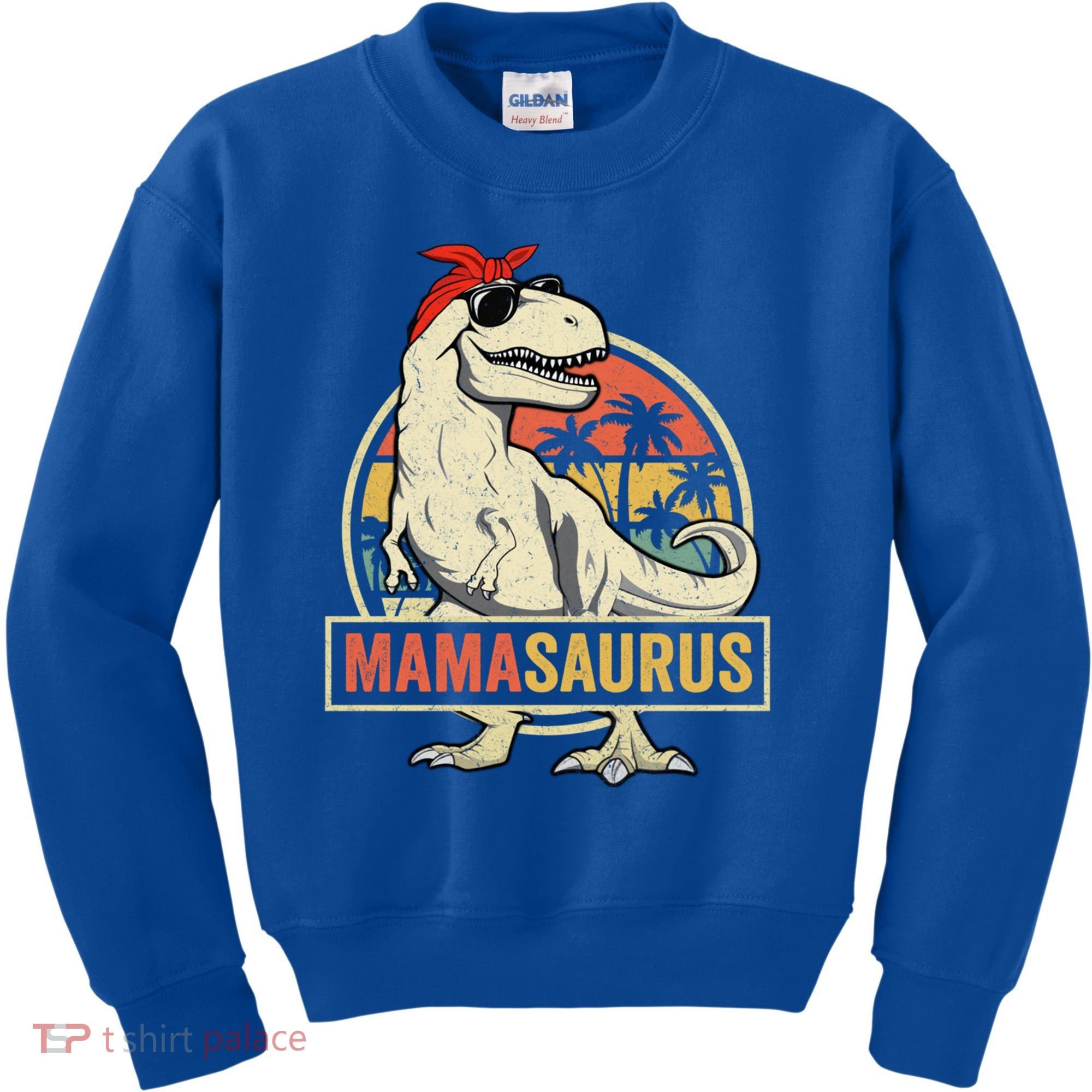 Mamasaurus T Rex Dinosaur Mama Saurus Family Matching Gift Kids Sweatshirt