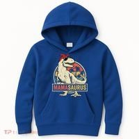 Mamasaurus T Rex Dinosaur Mama Saurus Family Matching Gift Kids Hoodie thumb 0