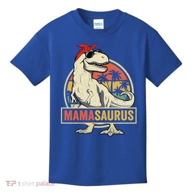 Mamasaurus T Rex Dinosaur Mama Saurus Family Matching Gift Kids T-Shirt