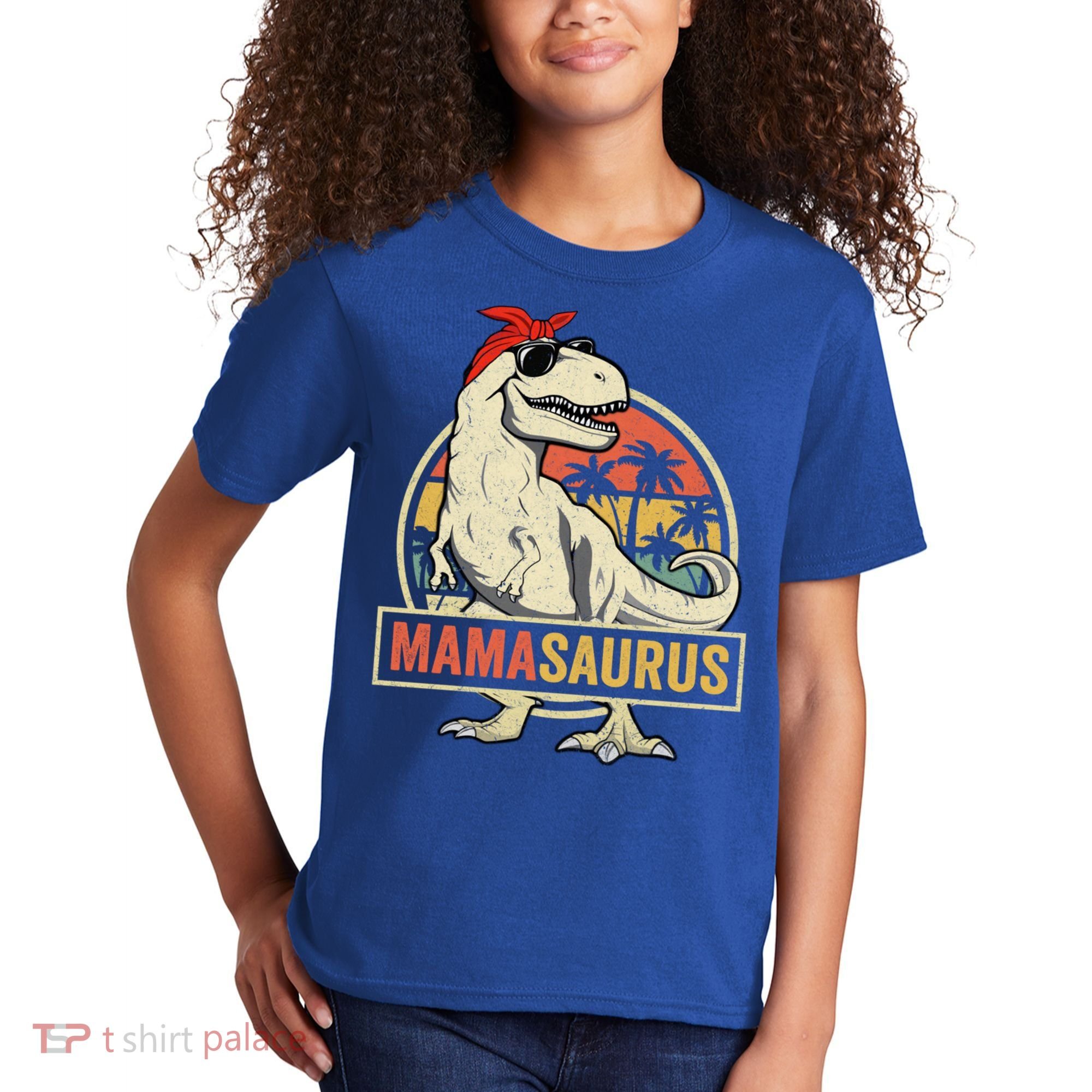 Mamasaurus T Rex Dinosaur Mama Saurus Family Matching Gift Kids T-Shirt