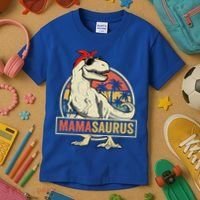 Mamasaurus T Rex Dinosaur Mama Saurus Family Matching Gift Kids T-Shirt thumb 3