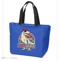 Mamasaurus T Rex Dinosaur Mama Saurus Family Matching Gift Tote Bag thumb 3