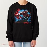 Monster Truck Red White And Blue Usa  Women's Sweatshirt thumb 0