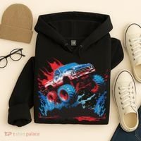 Monster Truck Red White And Blue Usa  Hoodie thumb 4