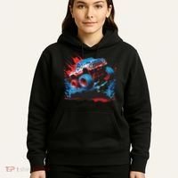 Monster Truck Red White And Blue Usa  Hoodie thumb 5