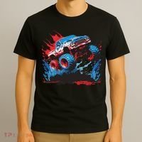 Monster Truck Red White And Blue Usa  T-Shirt thumb 3
