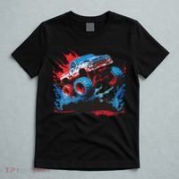 Monster Truck Red White And Blue Usa  T-Shirt thumb 5
