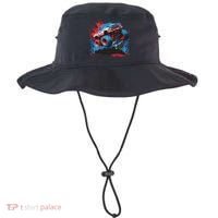 Monster Truck Red White And Blue Usa  Bucket Hat thumb 0