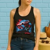Monster Truck Red White And Blue Usa  Women's Tank Top thumb 2
