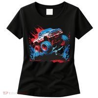 Monster Truck Red White And Blue Usa  Women's T-Shirt thumb 0