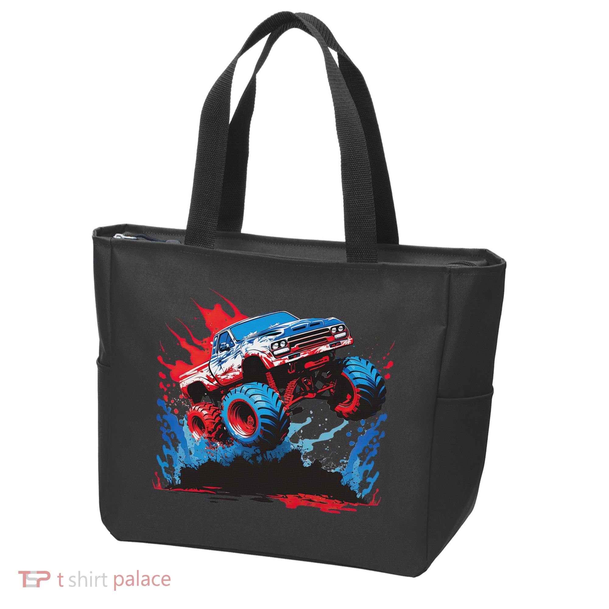 Monster Truck Red White And Blue Usa  Tote Bag