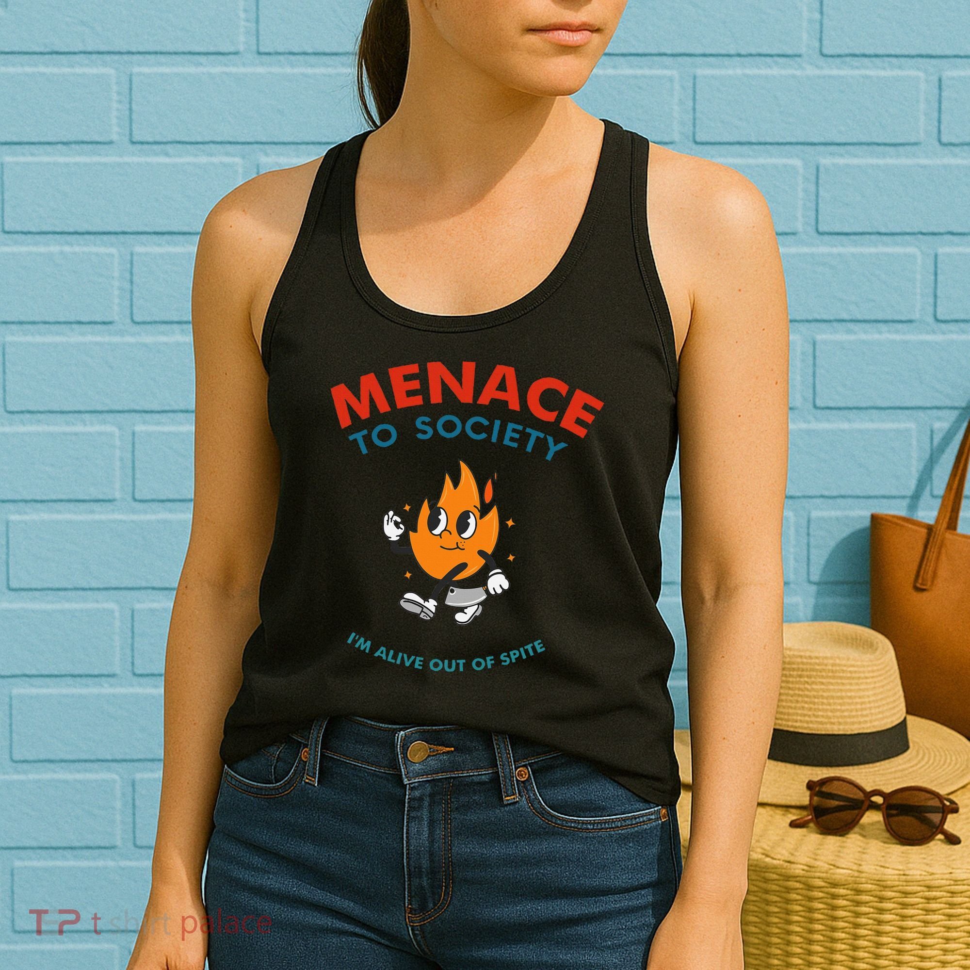 Menace To Society IM Alive Out Of Spite Apparel Women's Tank Top
