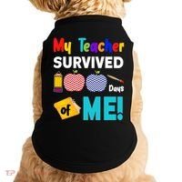 My Teacher Survived 100 Days Of Me Doggie Tank thumb 0