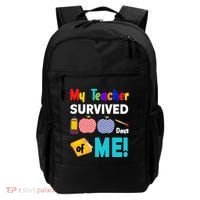 My Teacher Survived 100 Days Of Me Backpack thumb 0