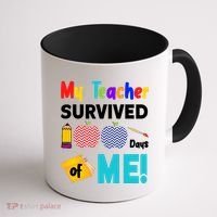 My Teacher Survived 100 Days Of Me Coffee Mug thumb 1