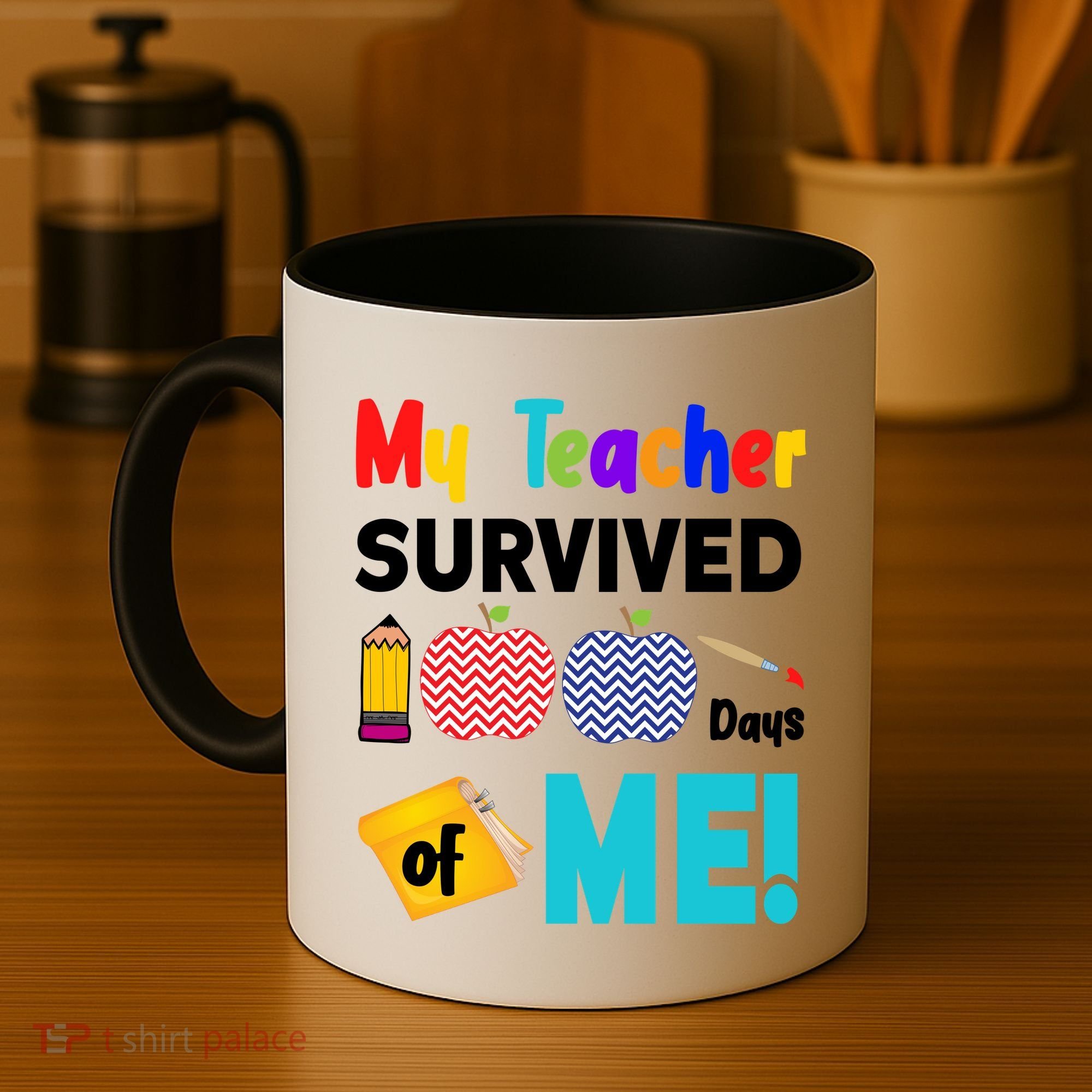 My Teacher Survived 100 Days Of Me Coffee Mug