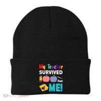 My Teacher Survived 100 Days Of Me Beanie thumb 0