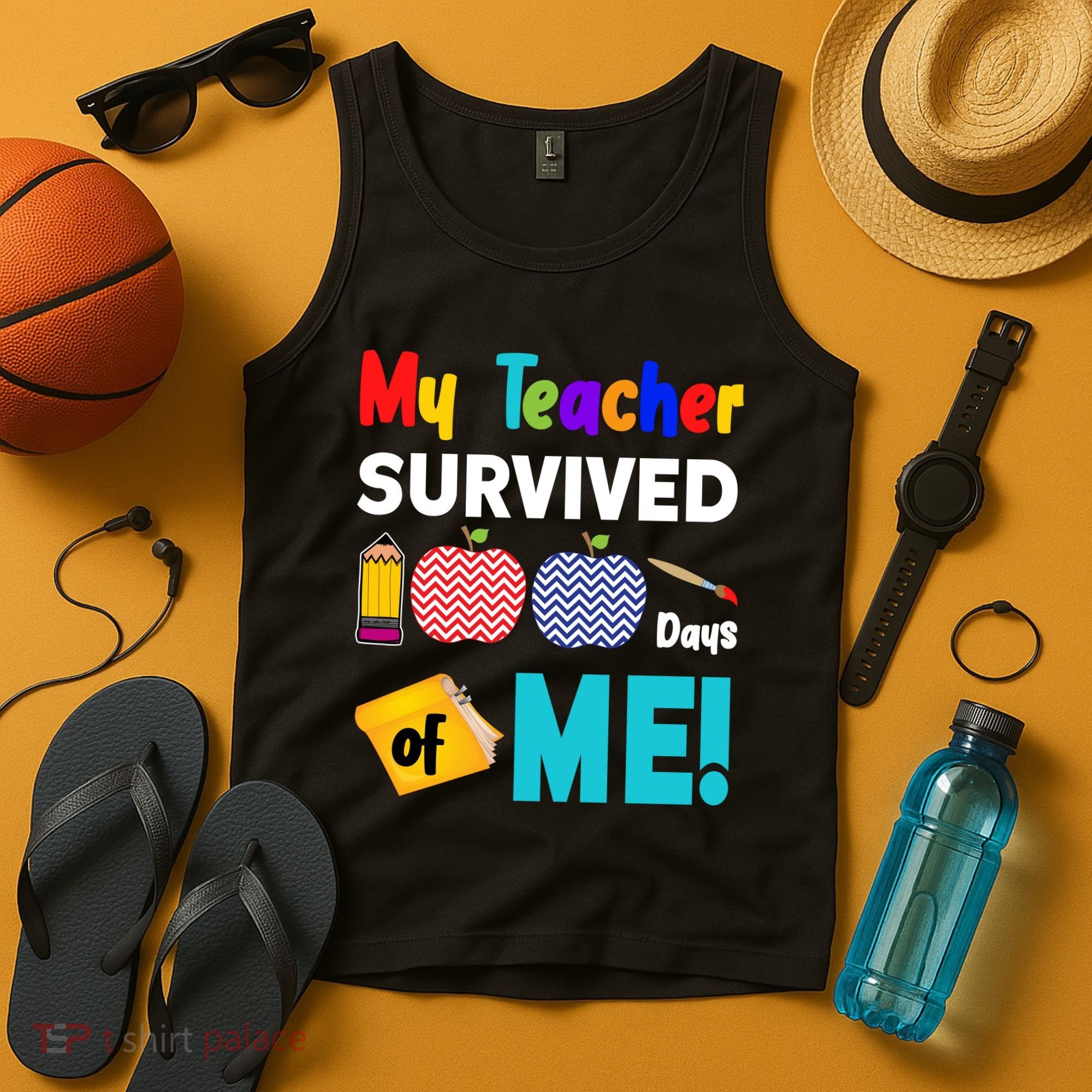 My Teacher Survived 100 Days Of Me Tank Top
