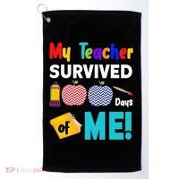 My Teacher Survived 100 Days Of Me Golf Towel thumb 0