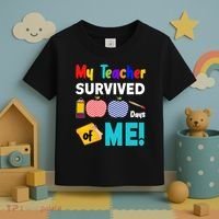 My Teacher Survived 100 Days Of Me Toddler T-Shirt thumb 3