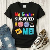 My Teacher Survived 100 Days Of Me Women's T-Shirt thumb 3
