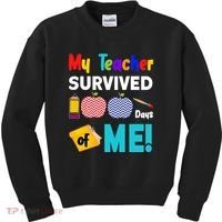 My Teacher Survived 100 Days Of Me Kids Sweatshirt thumb 0