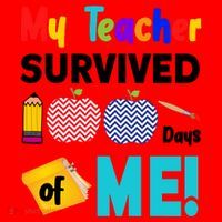 My Teacher Survived 100 Days Of Me Santa Hat thumb 1