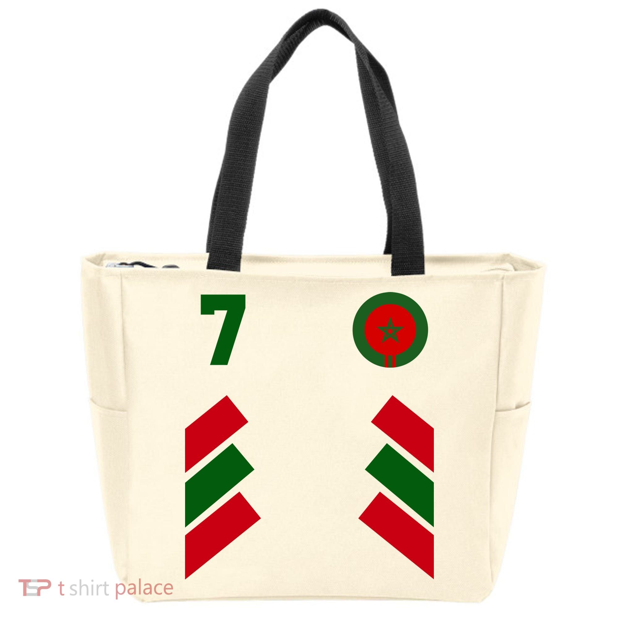 Morocco Team Sport Number 7 Tote Bag