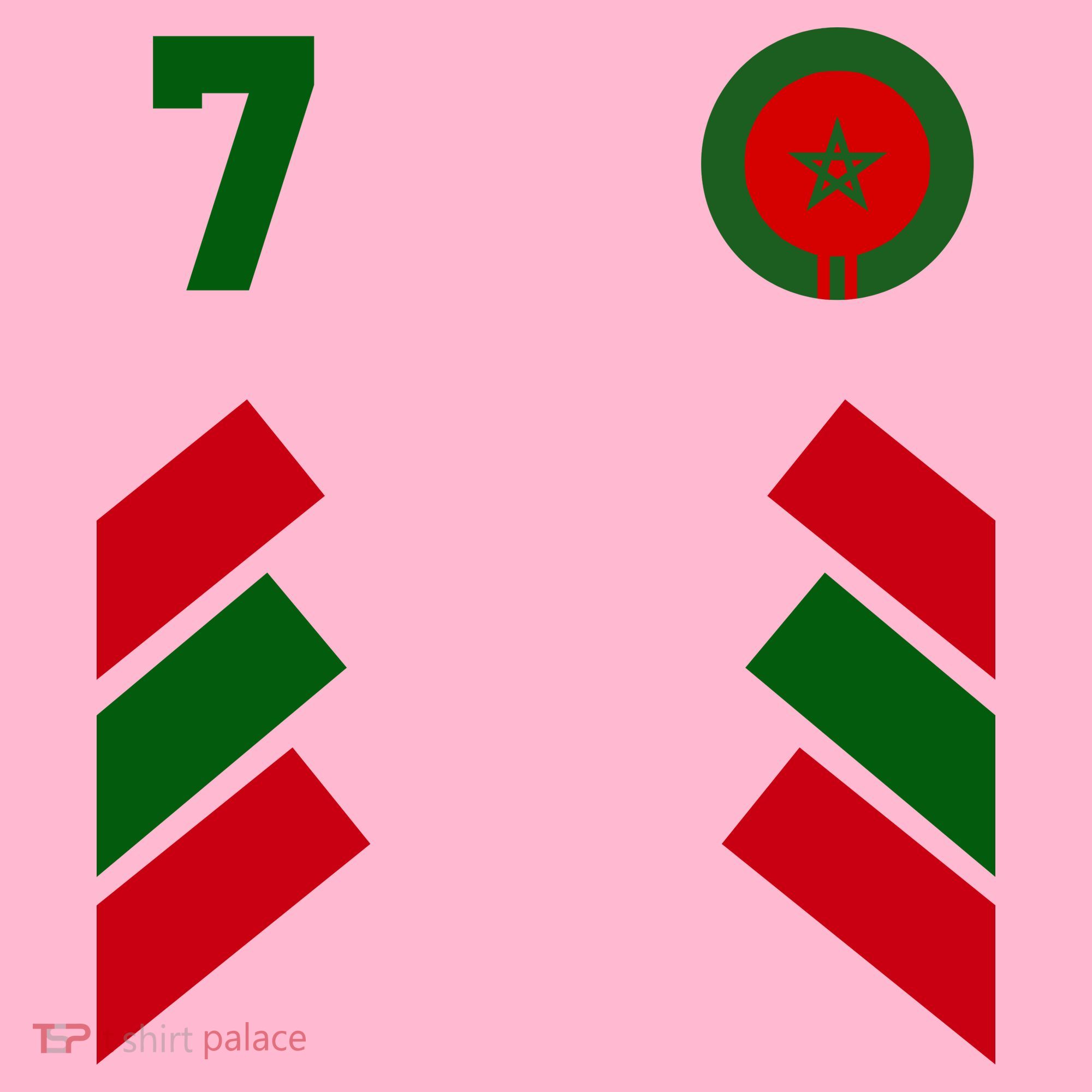 Morocco Team Sport Number 7 Coaster