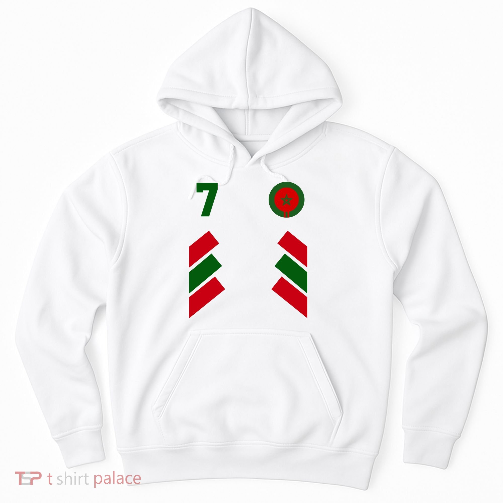 Morocco Team Sport Number 7 Hoodie