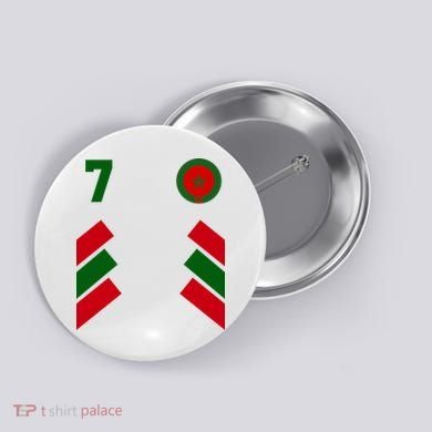 Morocco Team Sport Number 7 Button