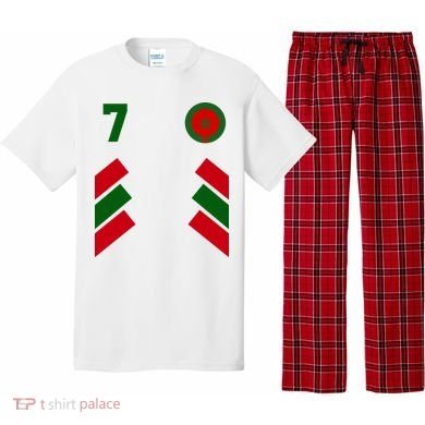 Morocco Team Sport Number 7 Pajama Set