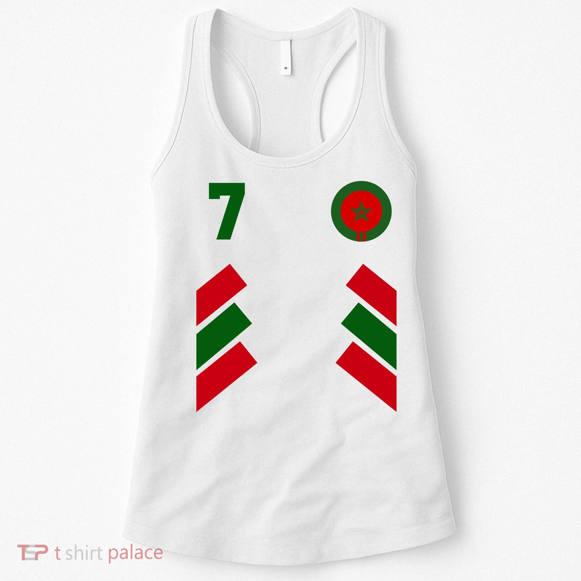 Morocco Team Sport Number 7 Women's Tank Top